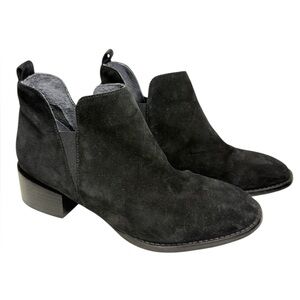 Seychelles Offstage Black Suede Boots Sz 6.5